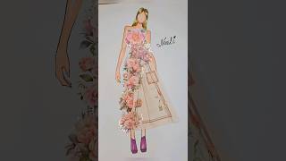 Fashion illustration by Nazli  Eskiz chizish kizcizimi speeddrawing [upl. by Suciram29]