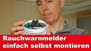 So werden Rauchmelder montiert [upl. by Atsirak102]