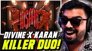 HISAAB REACTION  DIVINE X KARAN AUJLA  Street Dreams Album  AFAIK [upl. by Kassia775]