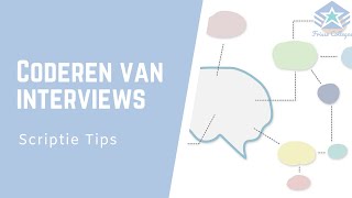 Het CODEREN van INTERVIEWS Hoe doe je dat  Scriptie TIPS [upl. by Wahl699]