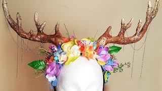 DIY Antler  Headdress [upl. by Ylesara237]