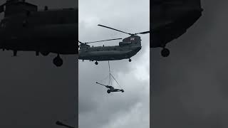 Chinook with underslung load at RIAT [upl. by Perceval]