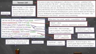 William Shakespeare  Sonnet 116  Annotation [upl. by Philly]