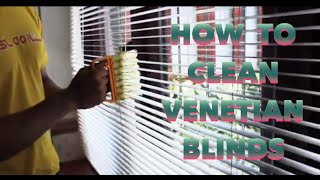 How to clean Venetian Blinds [upl. by Hgielrahc678]