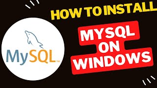 How to install MySQL on Windows [upl. by Aramenta107]