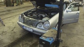 Регулировка фар MERCEDESBENZ 210Headlamp Adjustment [upl. by Ahsened]