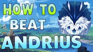 How to EASILY beat Andrius Lupus Boreas in Genshin Impact Free to Play Friendly [upl. by Ariom495]