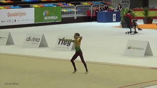 Abraham Belmonte  Cto de España Rítmica Masculina Guadalajara 2018  Manos libres [upl. by Einafit]