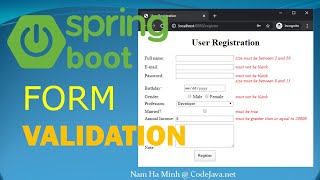 Spring Boot Form Validation Made Easy [upl. by Sloan]