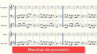 Partitura Trompeta 🎺Marchas De Procesión🎺 [upl. by Ennairb]