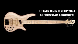 Ibanez Bass Lineup 2024 SR Prestige amp Premium basicallybassguitar ibanez ibanezbass [upl. by Elum]