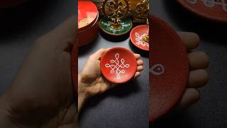 pot painting  pot painting ideas Mukti decoration shorts potpainting muggulu kolam viral diy [upl. by Yasdnil72]