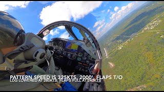 How does a 7500 foot runway look from a Lockheed F104 on final [upl. by Tonl]