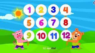 12 Months OfThe Year  Song for kids  chuchu kids [upl. by Lettig]