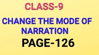 Class 9Ray and Martin 2024EnglishNarration Change SolutionsPage 126 [upl. by Egide]