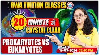 Prokaryotes Vs Eukaryotes  Crystal Clear in 20 Minutes  Biology By Vandana Mam [upl. by Hirsch]