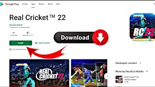 Real Cricket 22 is Here With Download Link  How To Download I Login Problem Solve Gaming I  TECK [upl. by Chuch]