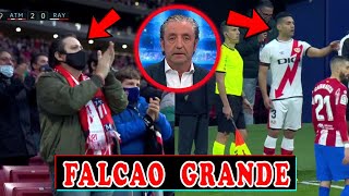 ASI REACCIONA EL MUNDO A LA OVACION A FALCAO EN EL WANDA METROPOLITANO CON EL ATLETICO DE MADRID [upl. by Kip]