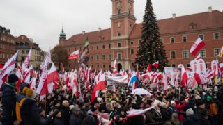 Protests Erupt in Warsaw Poland Fighting Back Against Ideological Reforms [upl. by Nate]