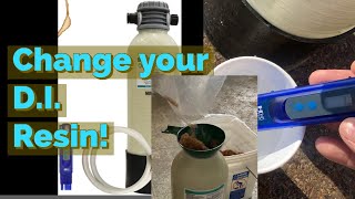 Change Your Mixed Bed Deionizer Resin How To DI Water On The Go Spotless [upl. by Ahsela]