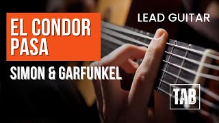 Lead Guitar  El Condor Pasa  Simon amp Garfunkel  Easy Fingerstyle Guitar Tutorial TAB [upl. by Artiek]