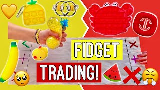 FIDGET TRADING  RED VS YELLOW 💛❤️ legendary pop its I GOT SCAMMED 😓 [upl. by Idola]