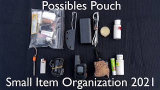 Possibles Pouch  Small Item Organization 2021 [upl. by Januarius]