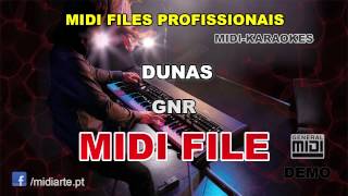 ♬ Midi file  DUNAS  GNR [upl. by Duyne]