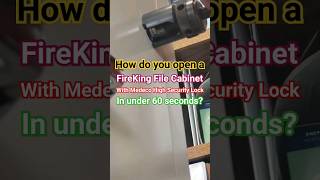 Locksmith defeats Medeco File Cabinet Lock in under 60 seconds lockpicking locksmith lostkeys [upl. by Asirral110]