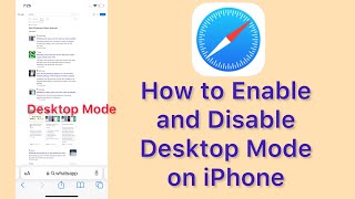 How To Enable Desktop Mode in Safari on iPhone or iPad [upl. by Tiat]