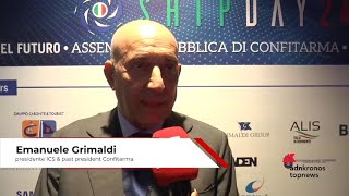 Confitarma Grimaldi presidente ICS amp past president Confitarma  “Il 90 delle merci viaggia via [upl. by Eelreveb]