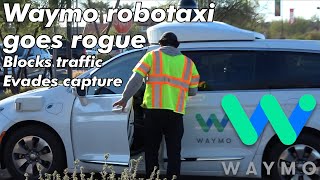 Waymo AI Driverless Car Goes Rogue Blocks Traffic Evades Capture  JJRicks Rides With Waymo 54 [upl. by Toiboid]