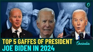 Bidens 5 Most Embarrassing Moments of 2024  Biden’s Biggest Blunders amp Gaffe Rewind [upl. by Milly907]