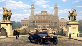 A Day in Old Paris in 1910s in color 60fpsRemastered wsound design added [upl. by Yenruoj492]