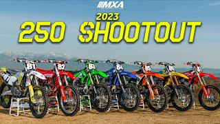 2023 250cc Motocross Action Shootout [upl. by Ainotna]