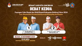 DEBAT KEDUA PASANGAN CALON BUPATI amp WAKIL BUPATI BULELENG TAHUN 2024 [upl. by Albin802]