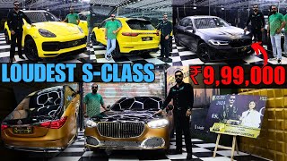 ₹990 Lakh BMW 523i M5 Kit  Loudest Mercedes Maybach S600  Porsche Cayenne Converted to 2024 GTS [upl. by Docila]