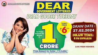 DEAR LOTTERY LIVE DEAR 8 PM 27022024 NAGALAND STATE LOTTERY LIVE DEAR LOTTERY LIVE LOTTERY SAMBAD [upl. by Anirtac442]