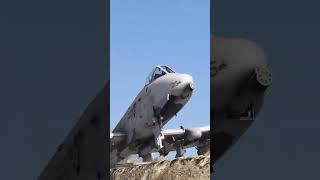 A10 attack aircraft taking off on the railroad [upl. by Shermie]