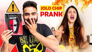 Jolo Chips Prank 🔥 Worlds Hottest Chips [upl. by Nosraep]