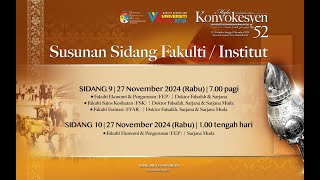 MAJLIS KONVOKESYEN UKM KE 52  SIDANG 9 [upl. by Eneloj557]