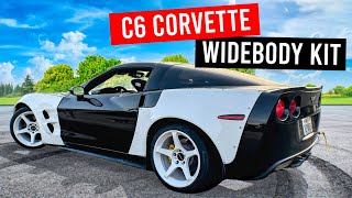 MustSee Corvette Wide Body Transformation On Fresh Nitto Tires  Driving Line BUILDS [upl. by Nikkie]