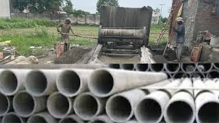 Sewerage Pipe Making Complete ProcessConcrete Pipe manufacturing pakistan pakistanvibes11 [upl. by Alitha]