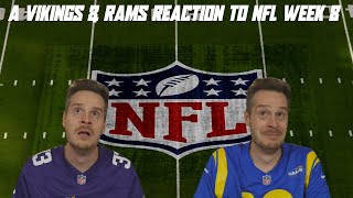 A Vikings amp Rams Fan Reaction to NFL Week 8 [upl. by Nikral]