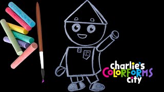 Learn how to draw Charlies Colorforms City🌈COMO DIBUJAR Y PINTAR A CHARLIE EN VILLACOLORES [upl. by Andrea379]