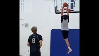 Londons Best Player Profile Mathias Schertzer 17 year old 6ft5 basketball player highlights dunks [upl. by Novonod535]