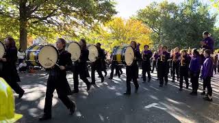 Hickman Marching Band in Mizzou Homecoming Parade Part 1 [upl. by Renata510]