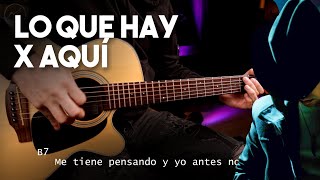 Lo Que Hay X Aquí  La Receta GUITARRA ACORDES Cover Guitarra  Christianvib [upl. by Ulita649]