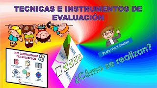 TECNICAS E INSTRUMENTOS DE EVALUACIÓN [upl. by Claudianus]