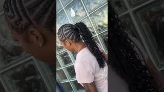 Cornrow hairstyle😘😘cornrowstyles subcribetomychannel music [upl. by Port660]